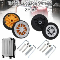 2Pcs Durable Universal Replace Wheels With Screw Travel Luggage Wheels Replacement Suitcase Parts Axles Caster Wheel Repair Kit