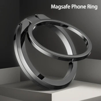 Magnetic Cell Phone Ring Holder Compatible with iPhone 12 13 14 Series MagSafe Removable Cell Phone Grip Kickstand