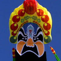 3D soft large kite adult chinese style peking opera single line kites manufacturers outdoor flying toy factory cartoon wholesale