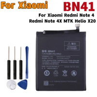 Orginal BN41 4100mAh Battery For Xiaomi Redmi Note 4 / Redmi Note 4X MTK Helio X20 Batteries + Tools