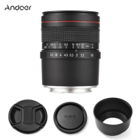 Andoer 85mm F1.8 Medium Telephoto Camera Lens Large Aperture Full Frame Portrait Lens MF for Sony A7/A7II/A7III E-Mount Cameras