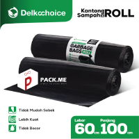 Plastik Sampah Roll Hitam - Trash Bag 60cm X 100cm