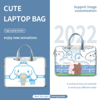 DIY Laptop Bag Laptop Sleeve Case 12 13 14 15 17 inch For Macbook/Dell/HP/Asus PU Shoulder Hand Bag Shockproof Carrying Bag