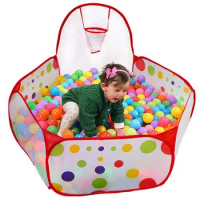 Folding Kids Playpen Ocean Ball Game Pool Portable Children Game Play Tent In/Outdoor Playing House Pool Pit Kids Tent Toy