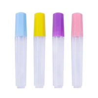 4pcs Clear Plastic Embroidery Felting Sewing Needles Container Pin Needle Storage Tubes Bottle Holder Knitting Needle for Case
