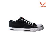 SEPATU HAGAMO ORION LOW BLACK WHITE ORIGINAL UNISEX - SNEAKERS CASUAL