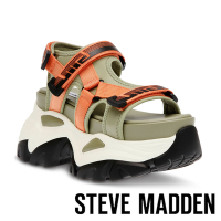 STEVE MADDEN-VENGEFUL 厚底休閒涼鞋-綠色