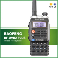 New 5W Baofeng UV-B2 Plus Dual Band 136-174/400-520 VHF/UHF B2 PLUS Mobile Walkie Talkie Free Headset