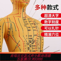 {臺灣公司貨 可打統編}人體針灸模型人經絡穴位中醫全身十二銅人模特圖可扎針練習小皮人