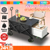 Hot Sale Outdoor Wagon Trolley Foldable Trolley Camping Wagon Table Set Outdoor Trolley Folding Tool