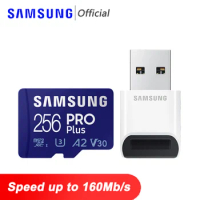 SAMSUNG PRO Plus Micro SD 64GB SD/TF Card 256gb 128gb Flash Micro Card 512GB U3 4K V30 Memory Card For Phone with Card Reader