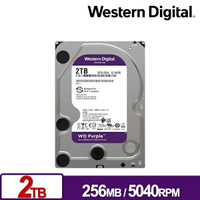 【含稅公司貨】WD 紫標 2TB 3.5吋監控硬碟 彩盒裝 WD22PURZ 三年保 監視器DVR 錄影主機NVR