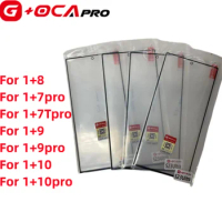 5pcs G+OCA PRO Pop Front Touch Screen Glass Lens With OCA Film For OPPO Find X One plus 7 7T 1+7PRO 1+8 9 10 12 Reno 9 Pro 3pro