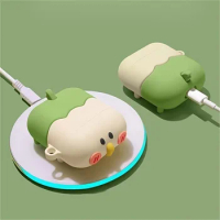 3D Cartoon Parrot-Shaped Silicone Wireless Earphone Case For AirPods 1/2/3/Pro - Cute &amp; Protective!