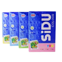 KERTAS HVS WARNA 70G SIDU (1 rim isi 500lembar )