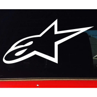 สติ๊กเกอร์ JDM Drift Turbo Hoon รถแข่ง, ดีไซน์ ALPINE STARS, 200MM