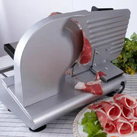 Electric Meat Slicer Commercial Meat Cutting Machine Household Frozen Lamb Roll Beef Bread Slicer Adjustable Thickness 0-20MM