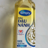 Dầu đậu nành  simply loạn 1 lít Dầu Ăn tự nhiên Nho