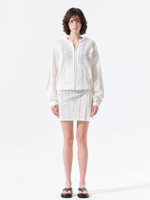 กระโปรง Mesh Logo Wrap Mini Skirt