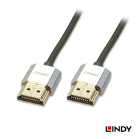 LINDY林帝 41669 鉻系列 HDMI線 2.0 4K/60MHz極細影音傳輸線 0.3M TYPE-A