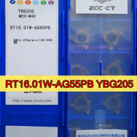 RT16.01W-AG55PB YBG205 10pcs/set = 16ER AG55 100% original ZCC.CT insert YBG205=M20-M40 Processing: stainless steel,