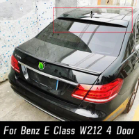 For Mercedes Benz E Class W212 E180 E200 E260 E300 E320 Sedan 4 Door Rear Roof Window Trunk Lid Car Spoiler Wings Accessories