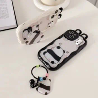 Suitable for Apple 13 phone case, new iPhone 13 13 promax panda stand pendant, anti drop soft case protective case