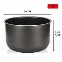 Electric Pressure Cooker Liner4L/5L/6L Non-stick Rice Pot Gall Black Crystal Inner accessories cookware Parts cooking suit Midea