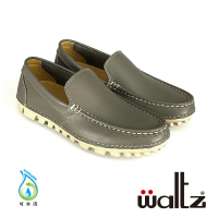 【Waltz】城市休閒  素面牛皮 樂福鞋 縫線水洗皮(623015-25 華爾滋皮鞋)