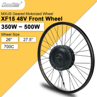 ChamRider Motor Front Wheel 48V Electric Ebike Conversion Kit 36V Bicycle Kit MXUS 350W 500W Geared Hub Motor