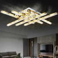 LED ceiling lights simple and stylish modern living room lamp crystal lamp rectangular bedroom creative restaurant lighting