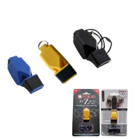 High Decibel Two Frequency Waveband Football Basketball Coach Referee Whistle, Pealess Whistles and Lanyard for Survival Safety