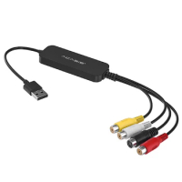 ACASIS Capture Card USB2.0 to AV Video Single-Channel Capture Card Support WIN10 Video Capture Recording Playback
