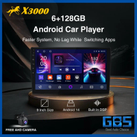 GBS CAR LED Android Car Player 9inch 6GB RAM + 128GB ROM Octa Core Cooling Fan Wifi Gps Universal Ca
