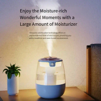 Permata Mall- HOMEFISH Air Humidifier Double Spray Diffuser Essential Oil 1300ml - J10