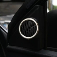 SBTMY For TOYOTA Corolla Altis 2014-2018 2PCS Car Styling Stainless Steel Tweeter speaker Decorative cover case Stickers