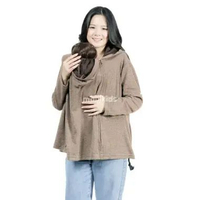 Malilkids Jaket Selimut Multifungsi Ibu dan Bayi Jacket Hoodie Hug and Go 3in1 Choco - Knit