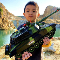 超大遙控坦克可發射親子對戰履帶式模型兒童充電動男孩越野車玩具