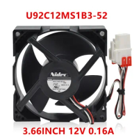 U92C12MS1B3-52 NIDEC Cooling fan for Samsung Refrigerator Fridge DA81-06013A 12V 0.16A Parts