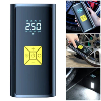 Electric Tire Inflator LCD Display Smart Digital Inflatable Pump with LED Light Electric Auto Air Pump Digital Car Tyre Inflator