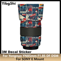 For Yongnuo YN85mm F1.8S DF DSM For SONY E Mount Lens Sticker Protective Skin Decal Vinyl Wrap Film Anti-Scratch Protector Coat