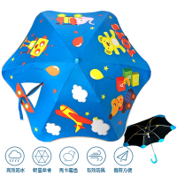 兒童圓角反光雨傘-玩具總動員藍色