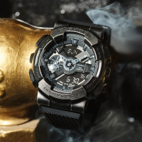 CASIO 卡西歐 G-SHOCK 工業風仿舊金屬雙顯手錶 520送禮推薦 GM-110VB-1A