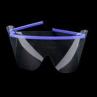 10Pcs/set Disposable Dental Face Shield Glasses10 frame with 1 film Anti-fog Masks Plastic Protective Cover Mask