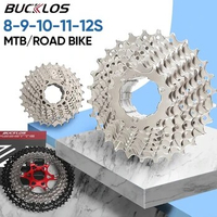 BUCKLOS Bike Cassette MTB Road Bicycle Flywheel 8/9/10/11/12Speed Bicycle Freewheel HG Structure for Shimano 11 Speed Bike Parts