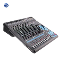 YYHC MG16MP3 DJ 24-Bit SPX Effects Blue Tooth USB Interface Sound Board Console System 16 Channel Professional Audio Mixer