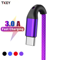 1M/2M USB Type C Cable Phone 3A Fast Charging Cable For Samsung Xiaomi Poco For Redmi USB C Charger Cables Data Cord