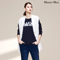 【Master Max】MAX字樣圓領長袖大學T(8327110)