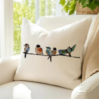 BZ- 1pcs, 16 X16,18 X18,20 X20 inches Outdoor Birds Pillow Decorative Throw Pillows, Small Throw Pil