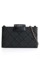 Tory Burch Fleming 迷你軟皮革鏈條銀包